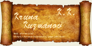 Kruna Kuzmanov vizit kartica